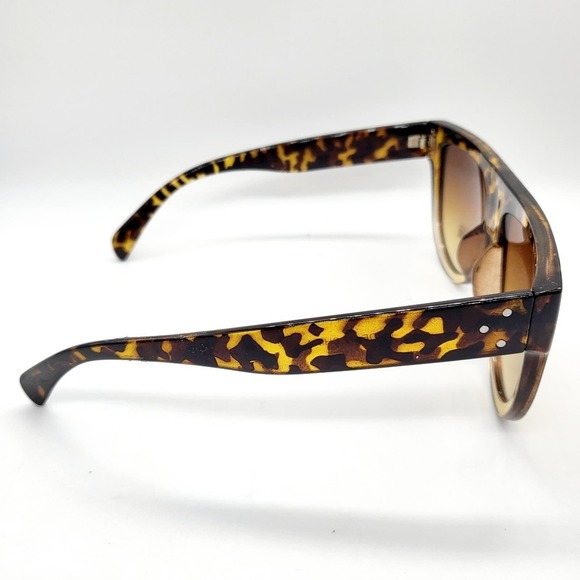 Brown and Black Cheetah Print Sunglasses - Picture 3 of 5